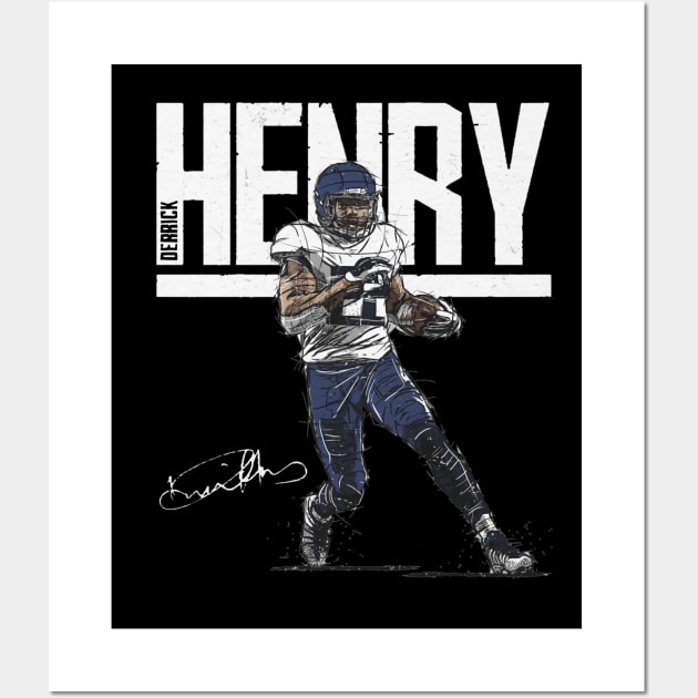 Derrick Henry Tennessee Hyper Wall Art by MASTER_SHAOLIN